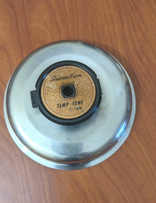 Thermo-Core Temp Tone 6.5 Stainless Steel Vented Lid Vitange LID ONLY gallery