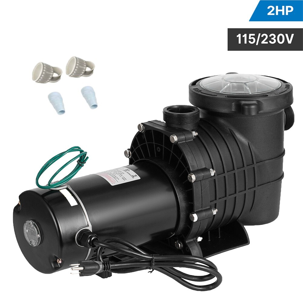 2HP For Hayward Swimming Pool Pump Motor In/Above Ground w/ Strainer Filter gallery