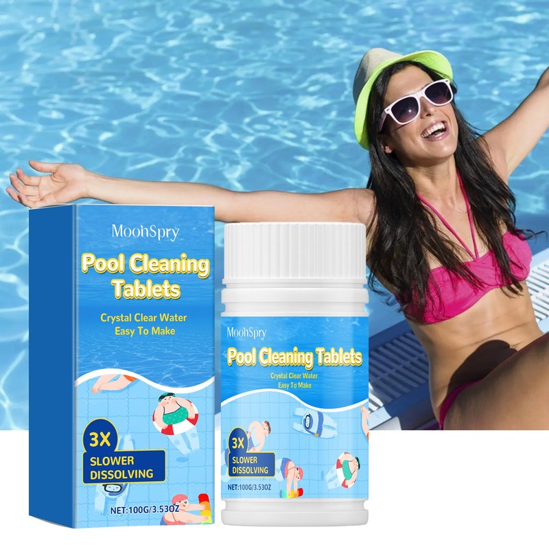Pool Cleaning Tablets For Crystal Clear Water,Clears Cloudy Or Hazy Pool Water gallery