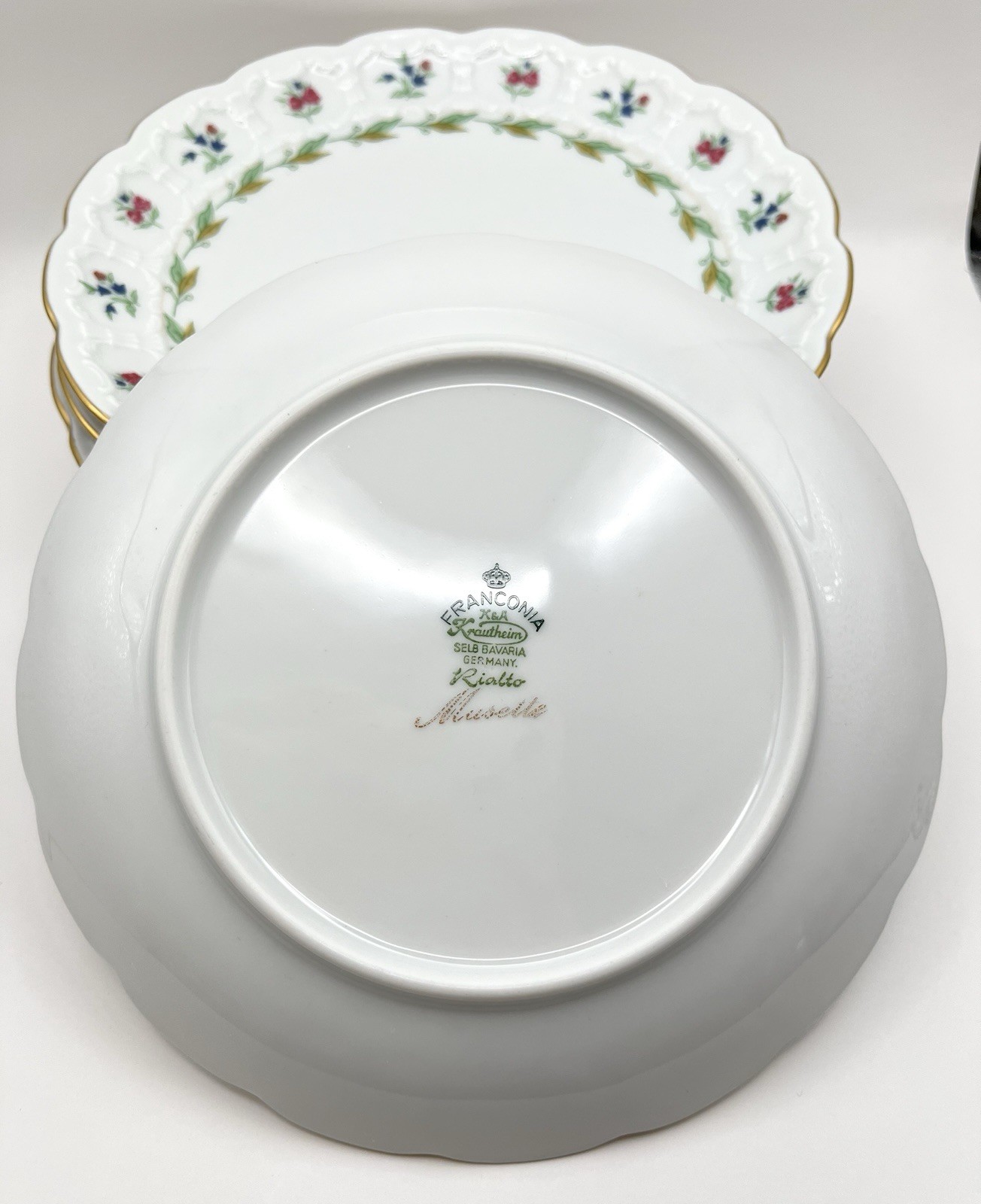 FRANCONIA-KRAUTHEIM & ADELBURG Germany “Musette” Bread /Desert Plates Set Of 7 gallery