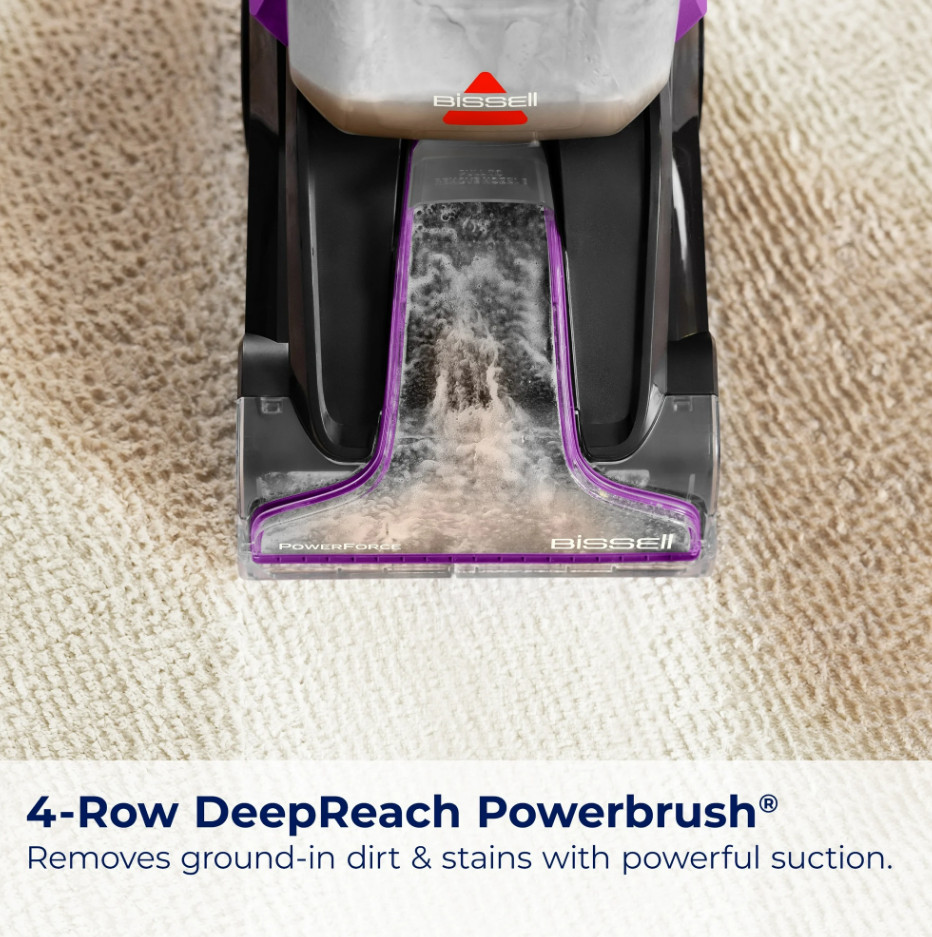 BISSELL PowerForce PowerBrush Pet Carpet Cleaner Machine with Formula 3938 - New gallery
