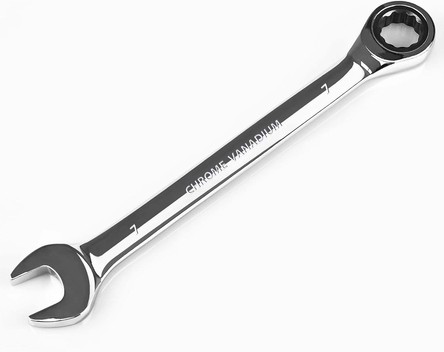 7Mm Ratcheting Combination Metric, Industrial Grade Gear Spanner with 12-Point gallery