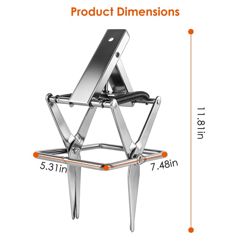 2x Easy Setup Reusable Mole Scissor Traps Solid Metal For Outdoor Rodent Control gallery