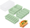 3-Pack Silicone Freezer Trays with Lid,2 Large 2-Cup(500Ml)&4 Medium 1-Cup(125Ml gallery