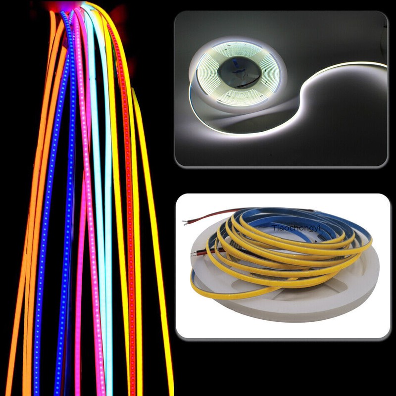 5V COB LED strip light Thin 3mm wide 400leds/m Flexible Tape Light For Car Home gallery