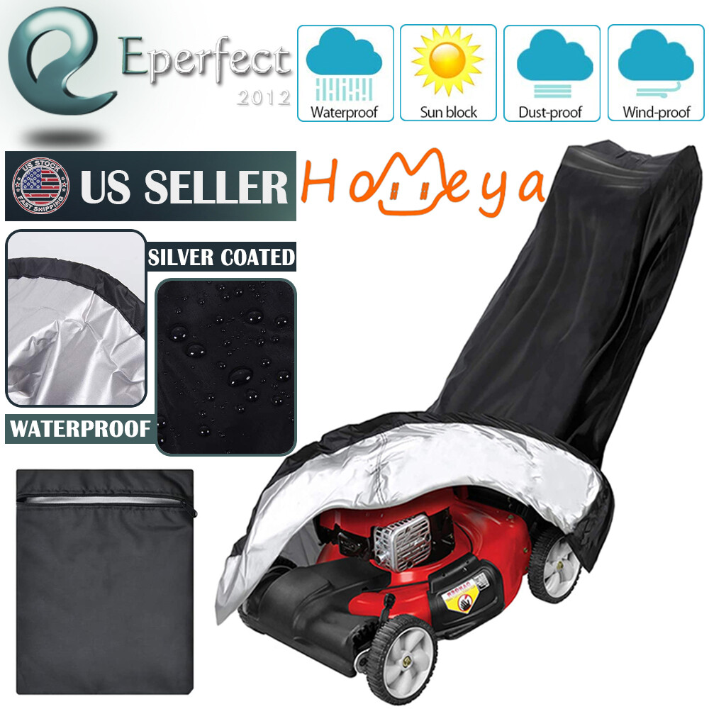 Lawn Mower Cover Waterproof Weather UV Protector for Push Mowers Universal Fit gallery