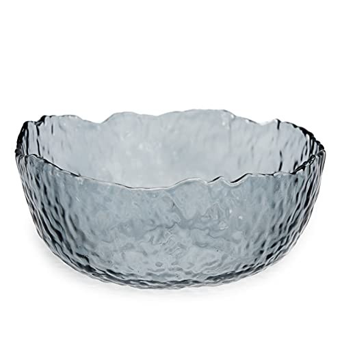 TOSSOW Glass Salad Bowl Irregular Shape Serving Bowls, 25 oz Pyrex Mixing Bowls gallery