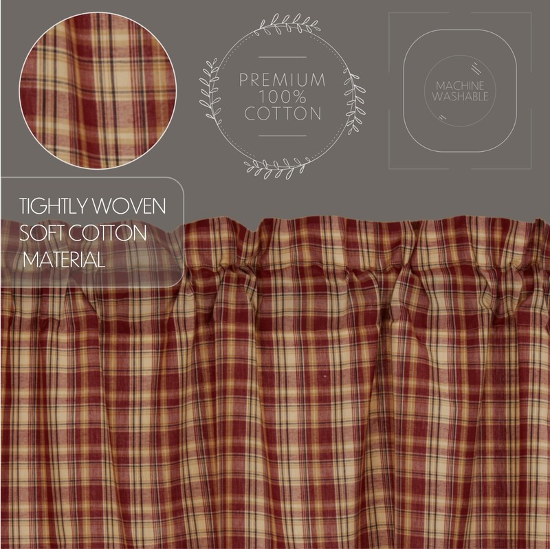 ABILENE PATCH BLOCK AND STAR VALANCE CURTAIN 20X60 ms gallery