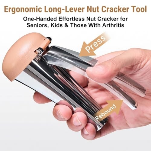 Nutcracker: Effortlessly Cracks Large to Medium Nuts, Heavy Duty Nut Brown gallery