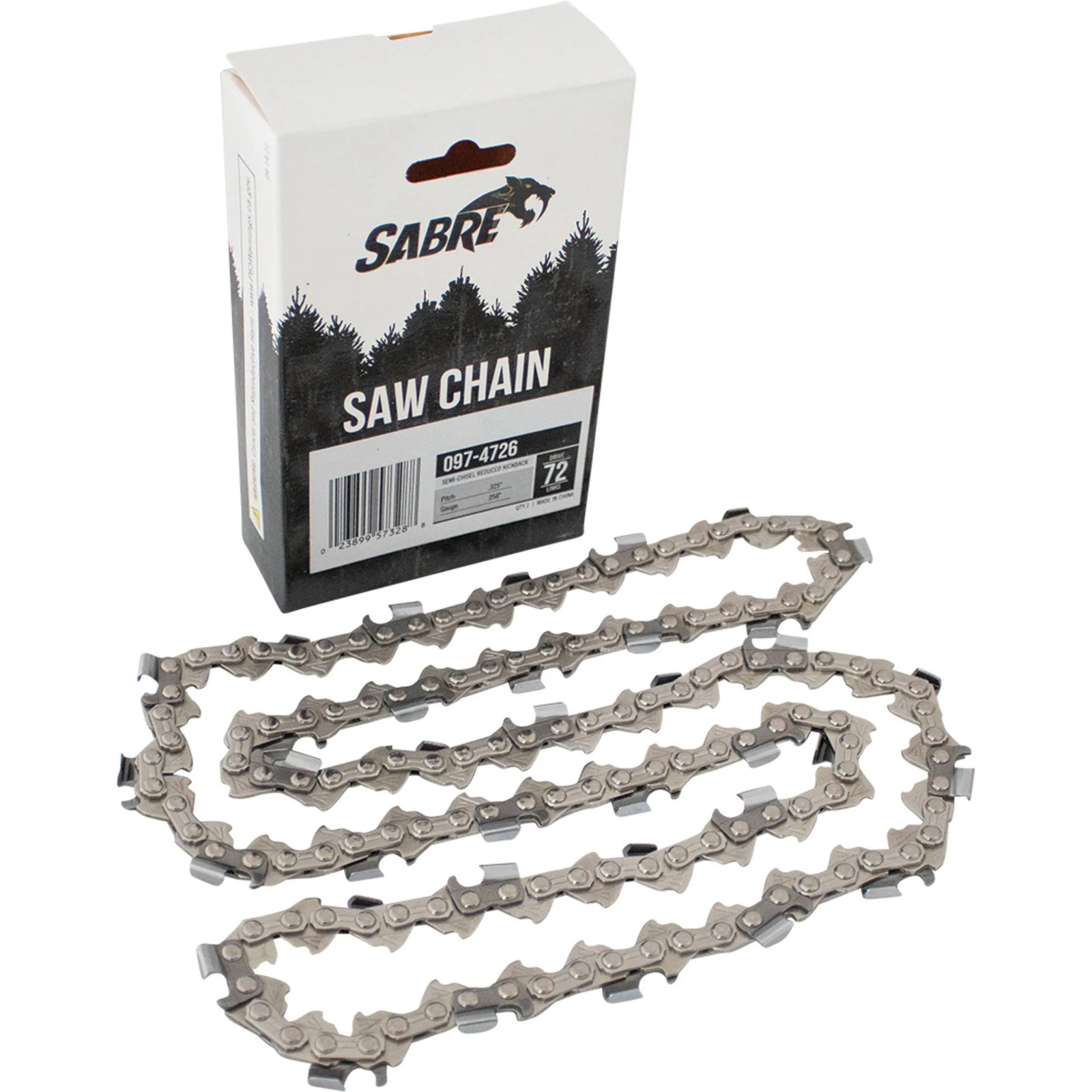 Chain Pre-Cut Loop 72 Dl .325", .058", Semi-Chisel Reduced Kickback 097-4726 gallery