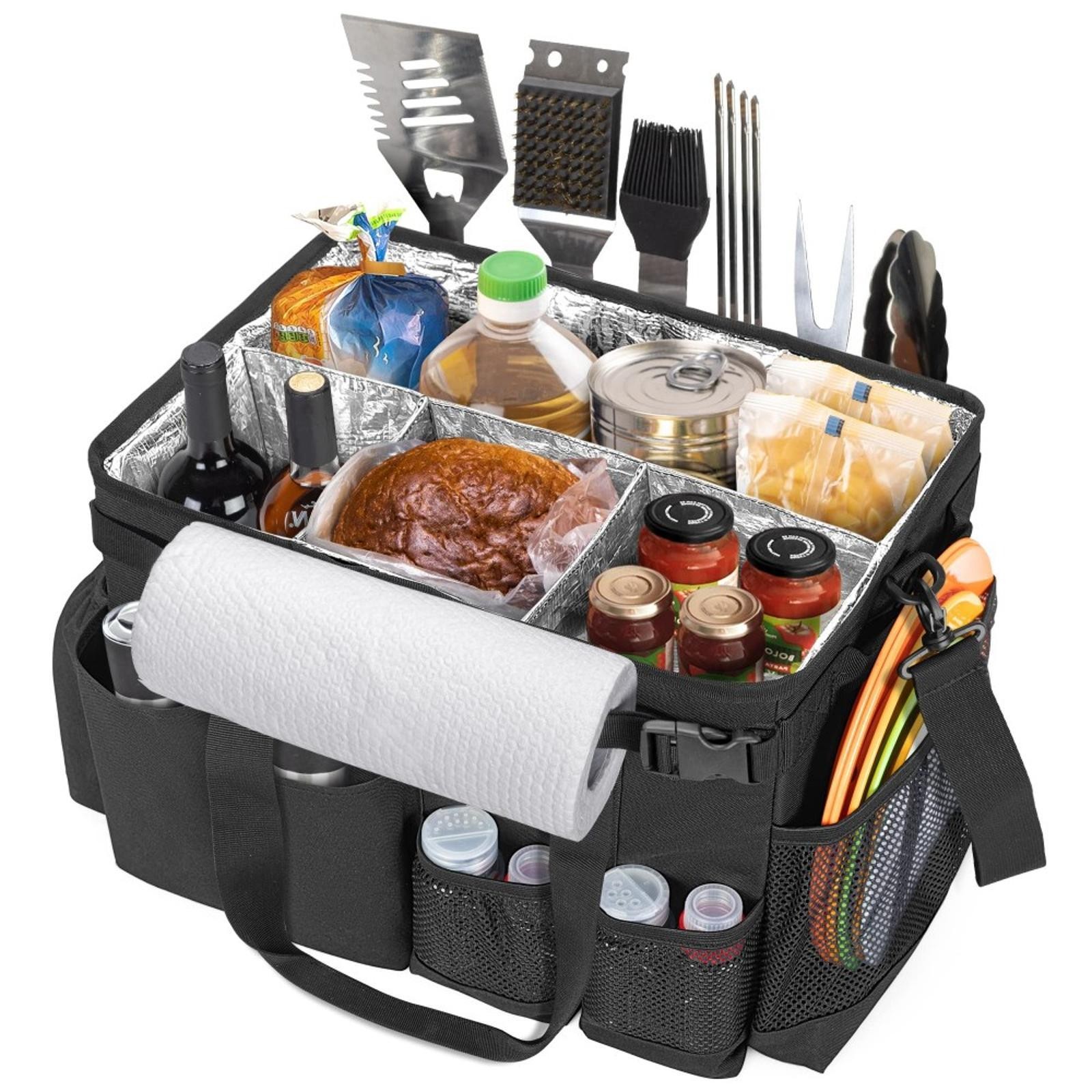 Versatile BBQ Tool Organizer Bag – Foldable, Heavy-Duty, with Compartments for gallery