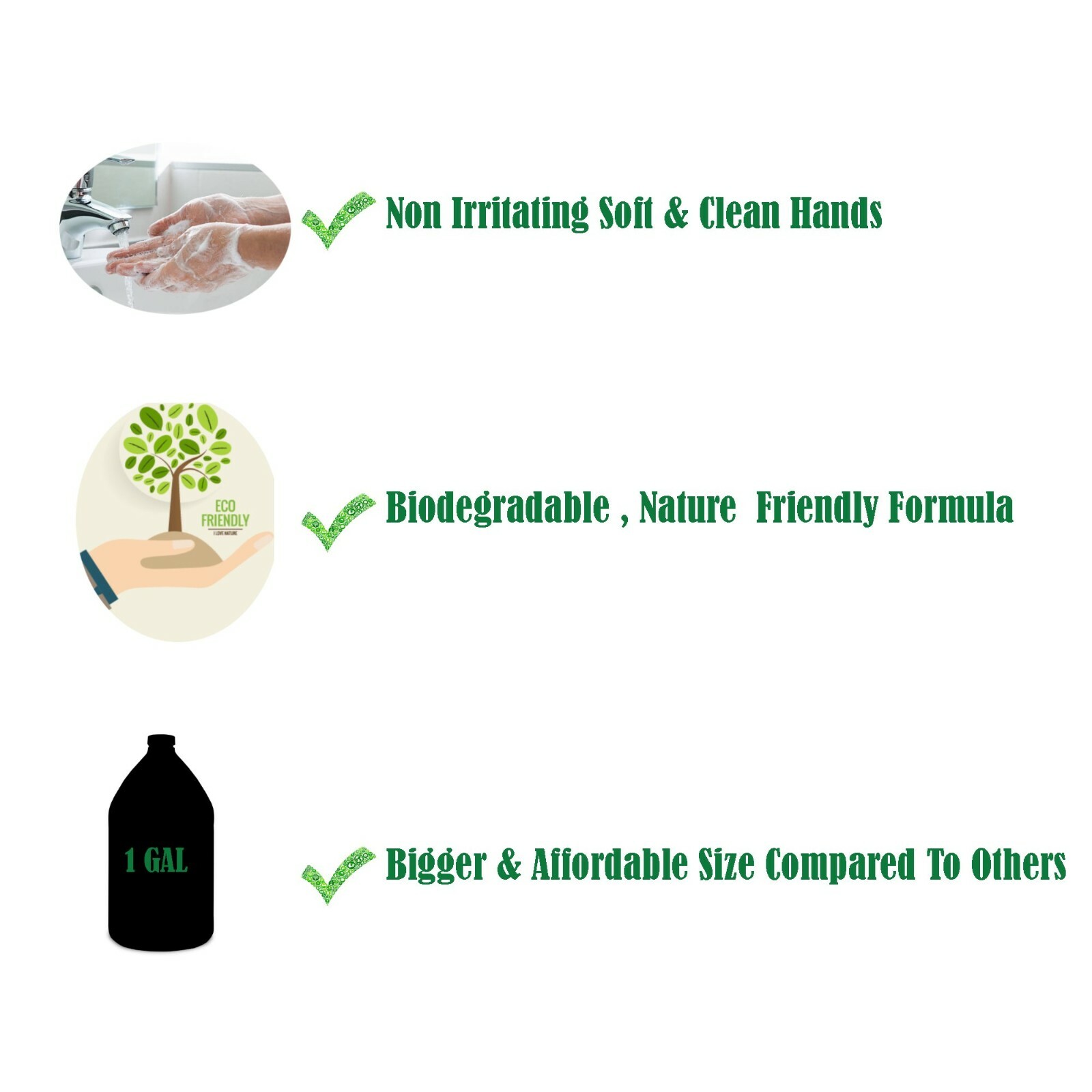 GreenFist Antimicrobial / Bacterial Lotion Liquid Hand Soap ( 2 x 1 Gallon ) gallery