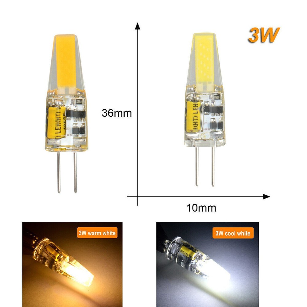 G4/9 E12 LED Corn Bulb Light 6000K Candelabra Ceiling Fan Daylight Ceramics Lamp