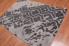 4’8″ x 6’7″ Handmade Loop & Cut textured pile Area Rug Modern Tan