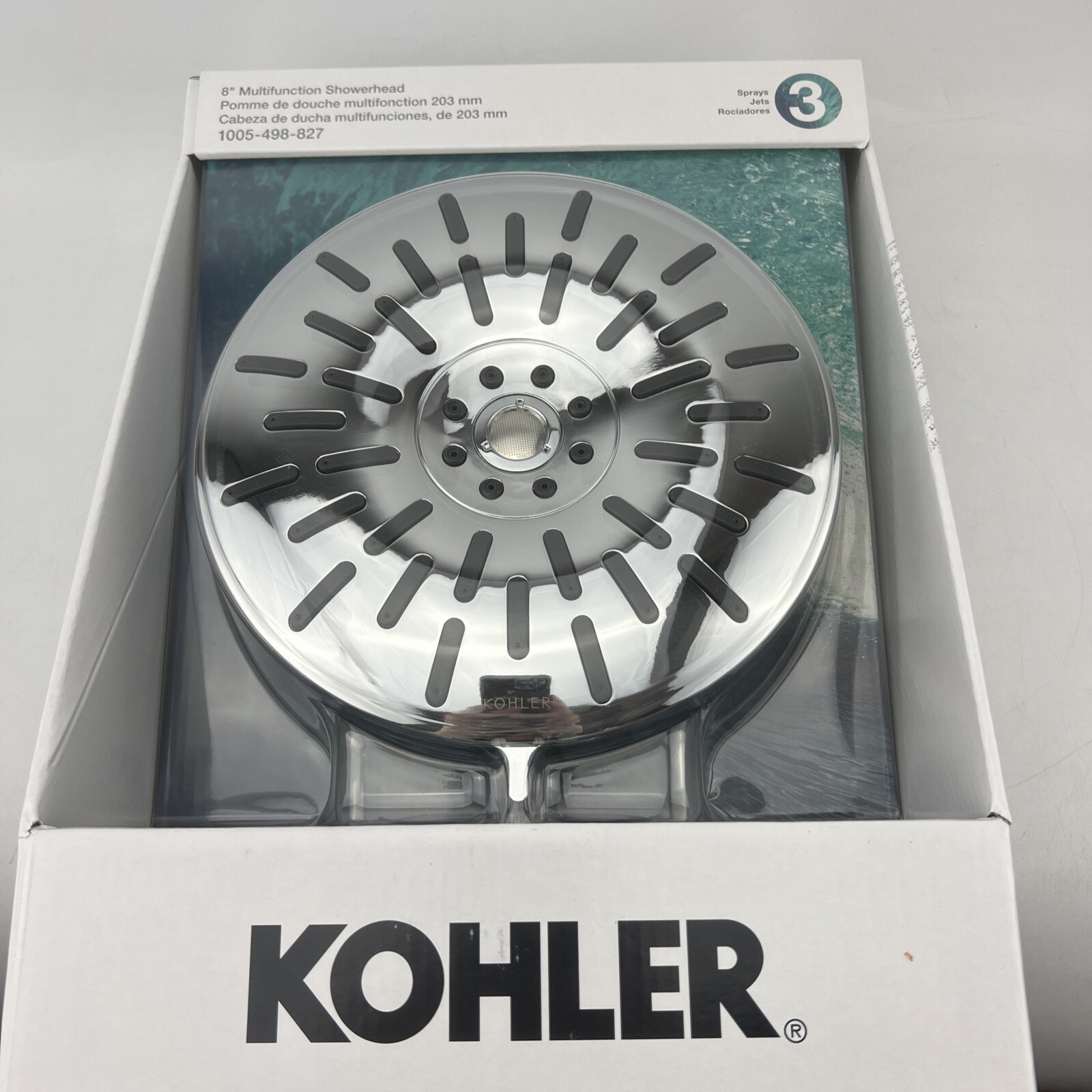 8" Showerhead Fixed Multifunction in Chrome Kohler Bellerose R24164-G-CP NEW gallery