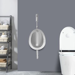 Modern Stainless Steel Automatic Sensing Sensor Silver Urinals for Male Toilet