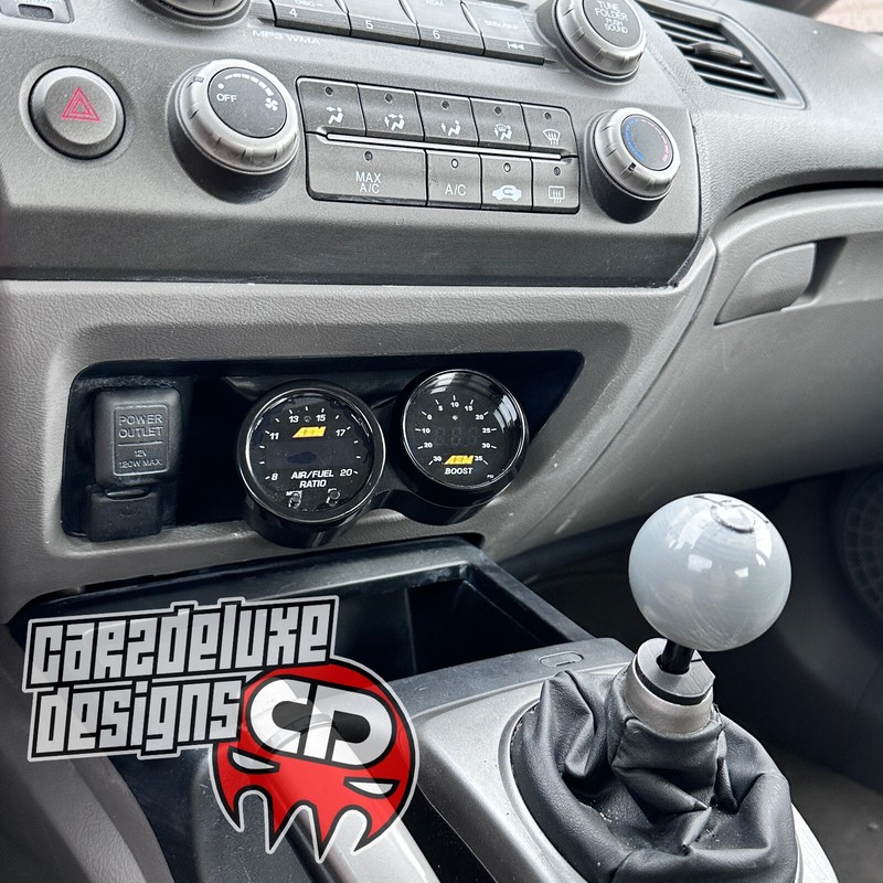 GAUGE POD MOUNT FITS 2006-2011 CIVIC 8TH GENERATION DUAL 52MM LOWER CENTER CUBBY