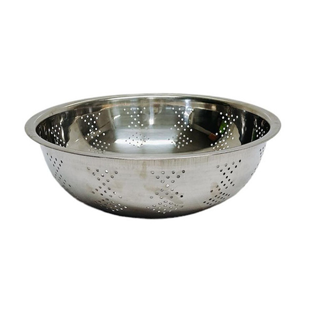 12" (30 cm) Stainless Steel Colander Food Vegetables Drainer Cullender Strainer gallery