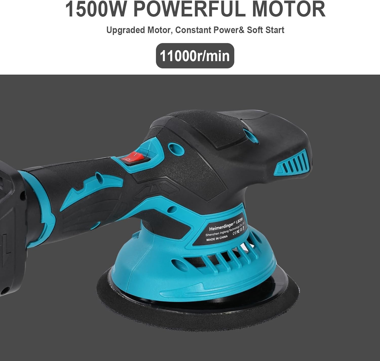 Cordless Car Polisher Kit 6 Inch Orbital Buffer 6 Speed Adjustable for Cars gallery