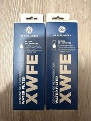 2 PACK AUTHENTIC GE XWFE Replacment Refrigerator Water Filter Wirb RFID chip