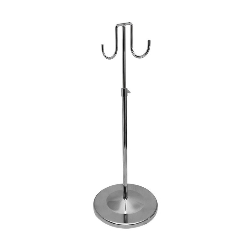 Adjustable 15''-28'' Chrome Double Purse Display Stand Retail Store Fixture gallery