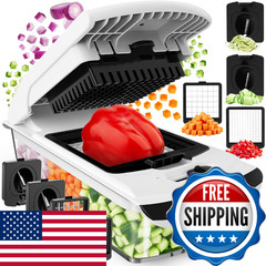Fullstar Original Pro Vegetable Chopper & Spiralizer, Food Prep, 5-Cup
