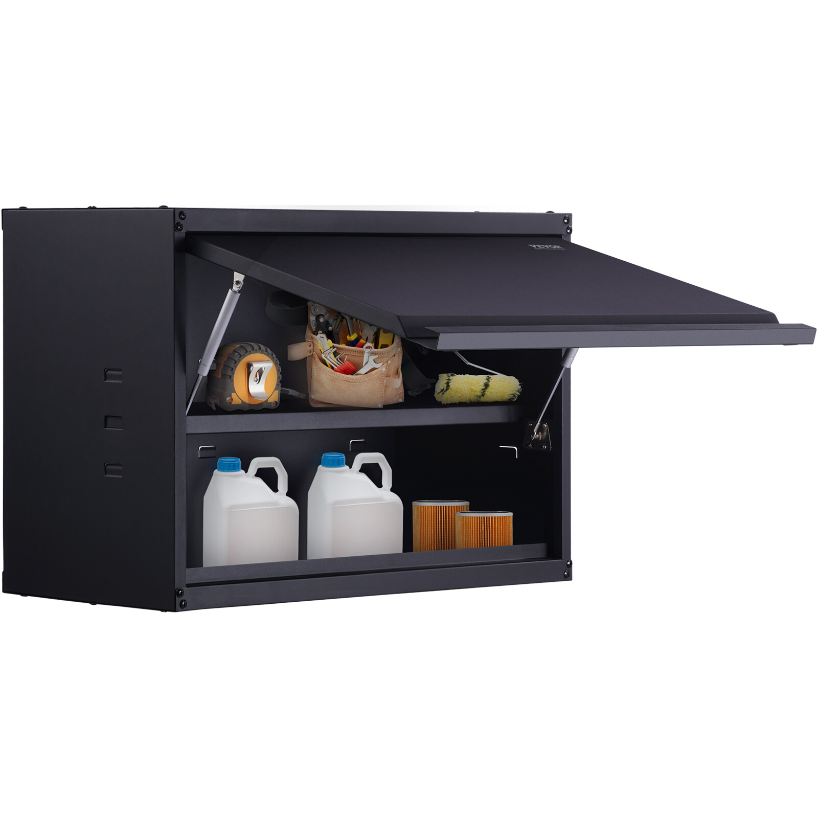 VEVOR Wall-Mounted Metal Storage Cabinet w/ Adjustable Shelf 120lbs per Shelf gallery