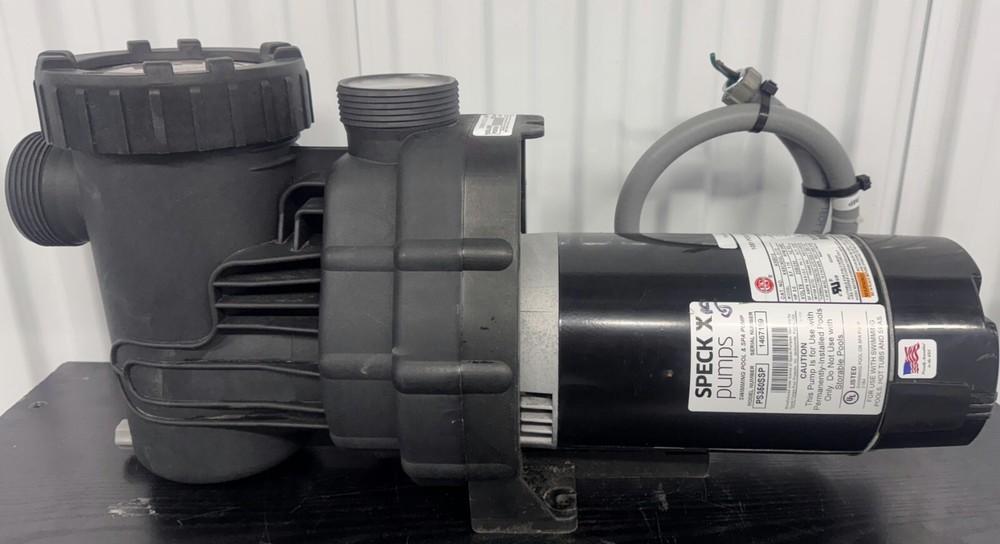 Speck Swimming Pool & Spa Pump Model PS350SSP, 3HP, 1PH, 208/230V, ASB818