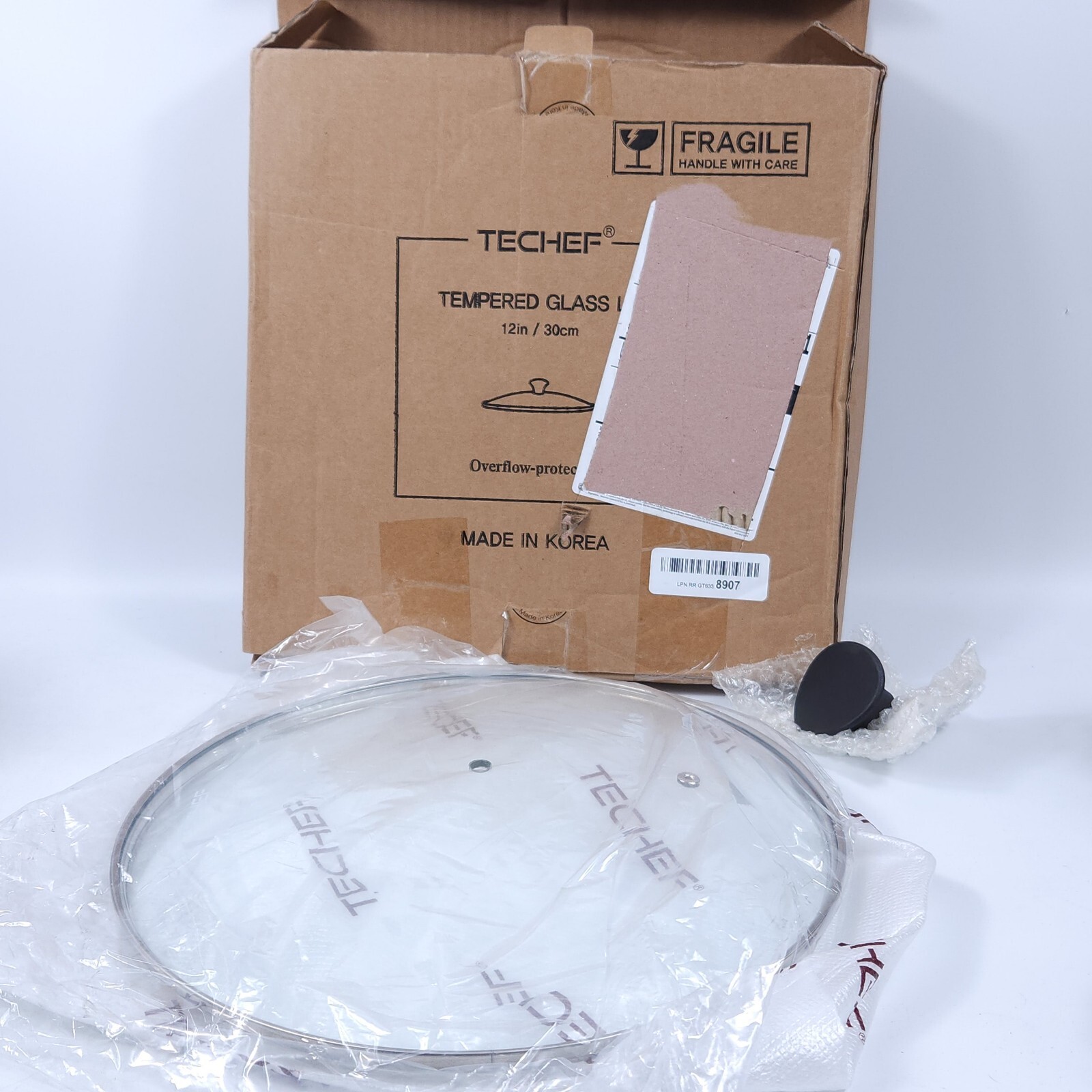 TeChef Cookware Tempered Glass Lid (12in/30cm) Overflow Protection gallery