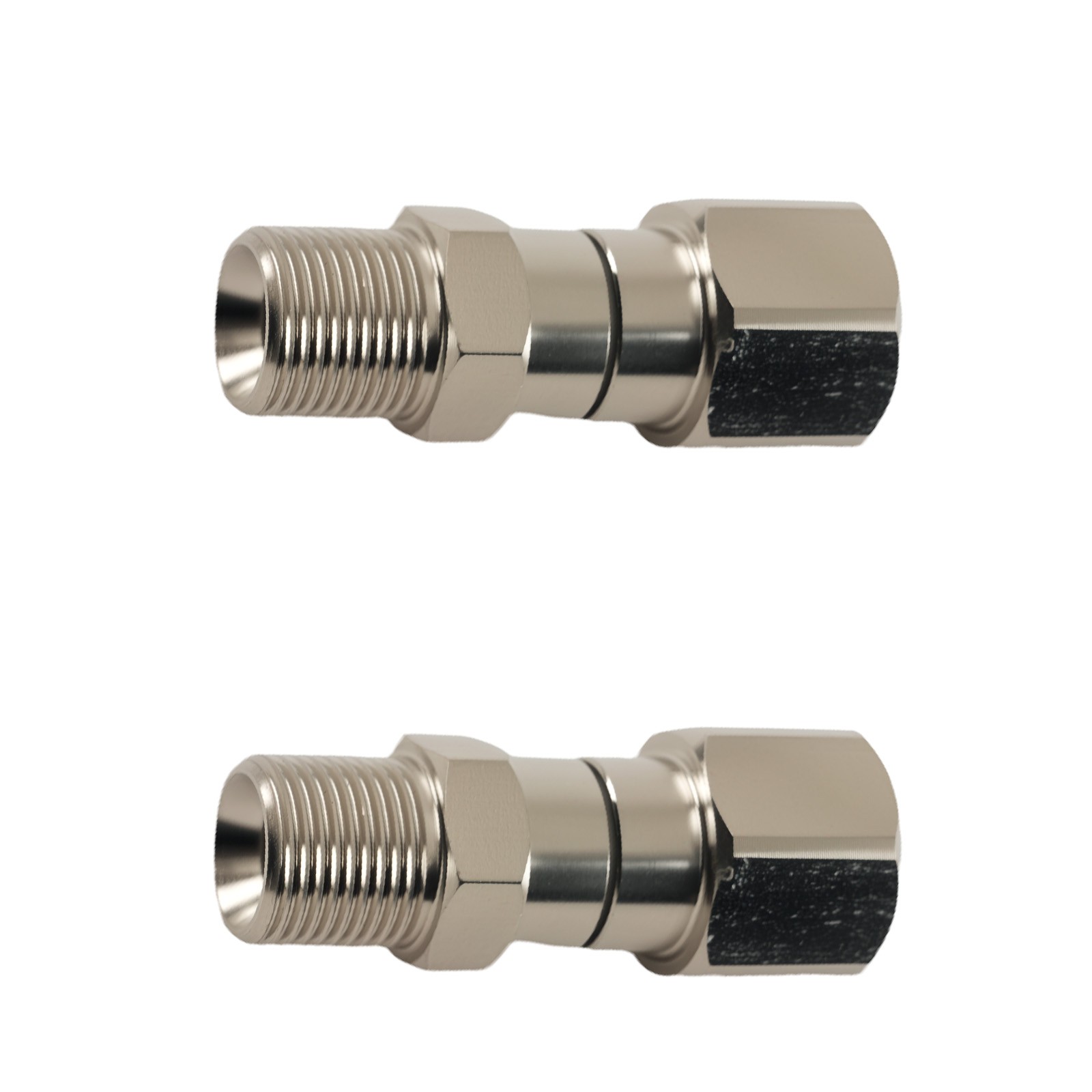 2x 3/8" NPT 360° Swivel Adapter Stainless Steel for Pressure Washer Hose Gun gallery