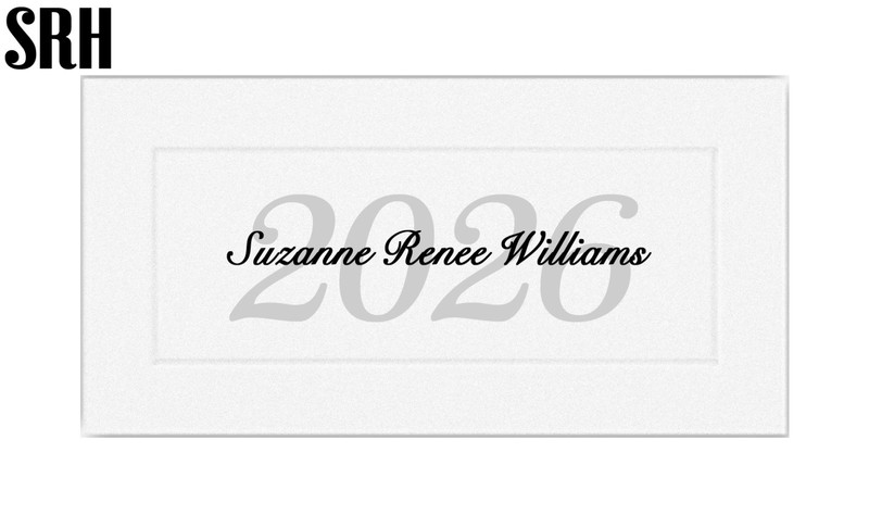 10 Premium Embossed Personal NAME CARDS, Class of 2024 Graduation Announcements gallery
