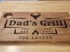 Large Circle Handle Charcuterie Board (20"l x 12"w) gallery