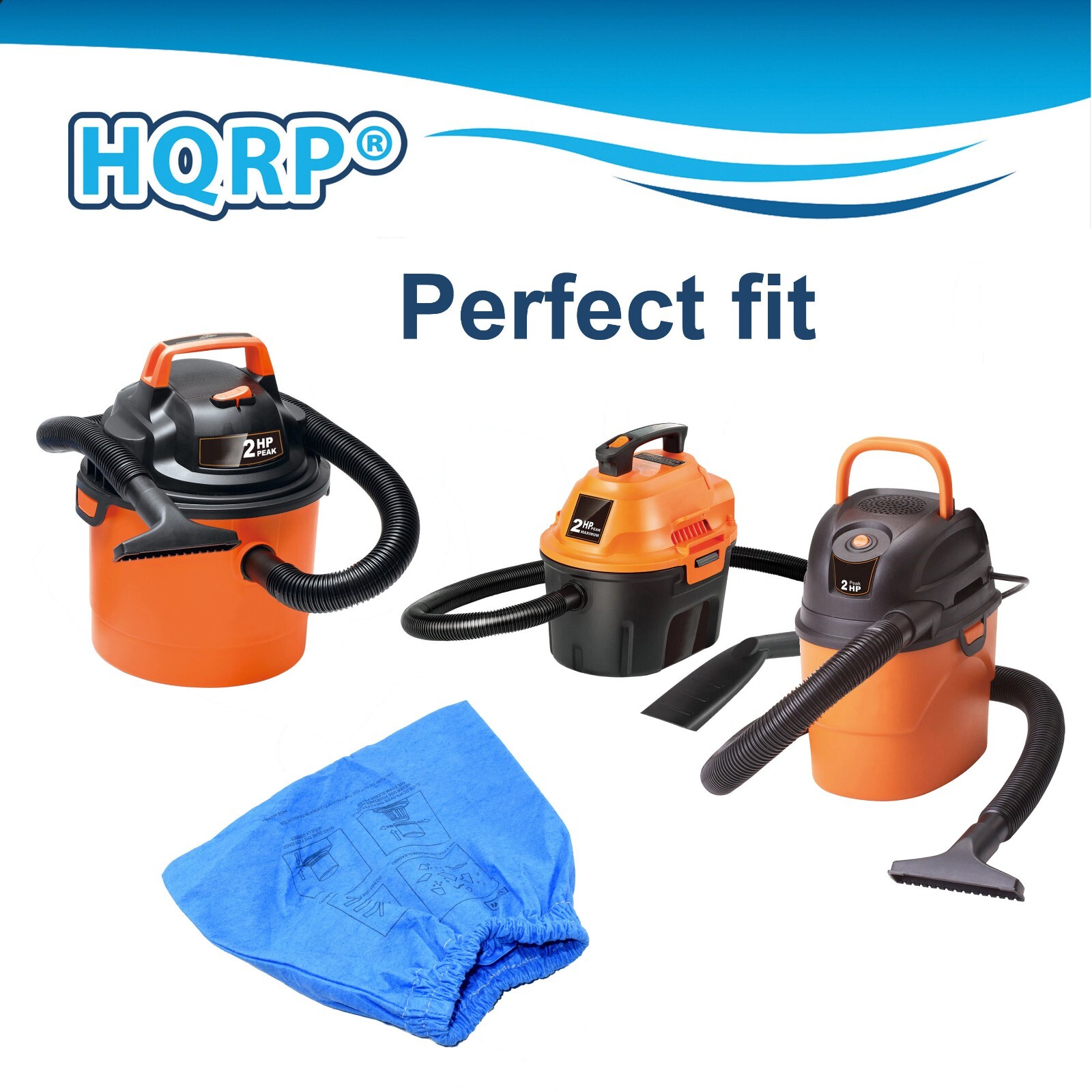 3-Pack HQRP Cloth Filter for Armor All AA155 AA255 AA255W AA256 VOM205P 0901 Vac gallery