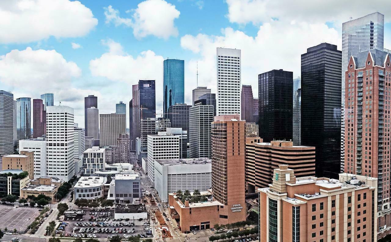 HOUSTON TEXAS SKYLINE GLOSSY POSTER PICTURE PHOTO BANNER PRINT city view tx 5925 gallery