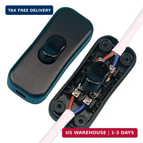 2Pack Inline Cord Switch, On/Off Lamp Control Appliance Switch for Bedroom Table gallery
