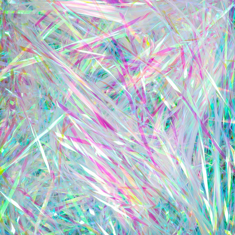 150 Grams / 5.3 Oz Sparkly Easter Grass Iridescent Film PP Hamper Shreds & Stran gallery