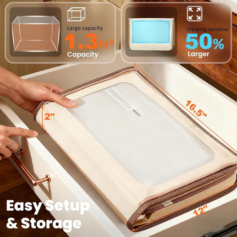 Extra Large Folding Bread Proofing Box, Dough Proofer 68-104°F Temp Control gallery