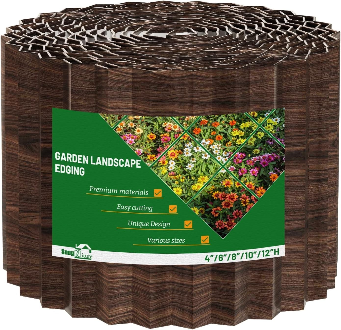 Sturdy 6" x 50' Corrugated Metal Garden Edging - Stylish Landscape Border gallery