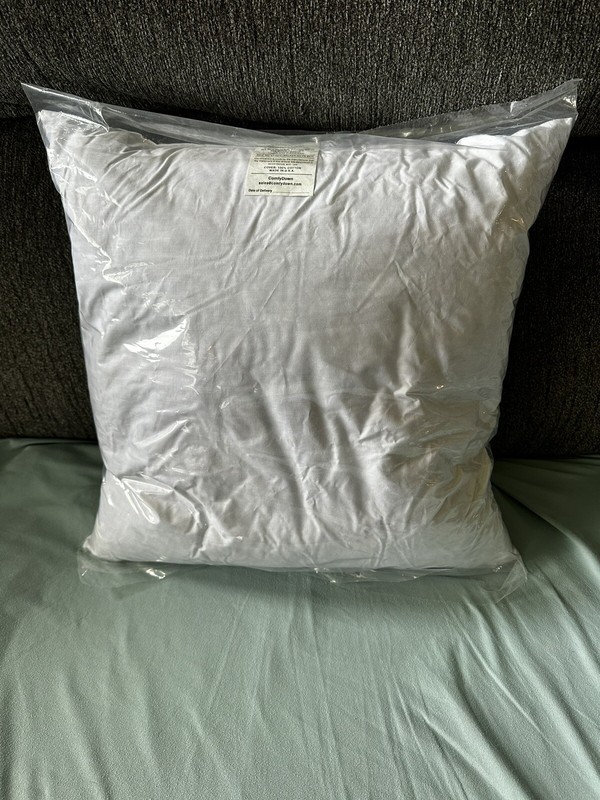 ComfyDown 18" x 18" 95% Feather 5% Down Insert Square Pillow American Made gallery