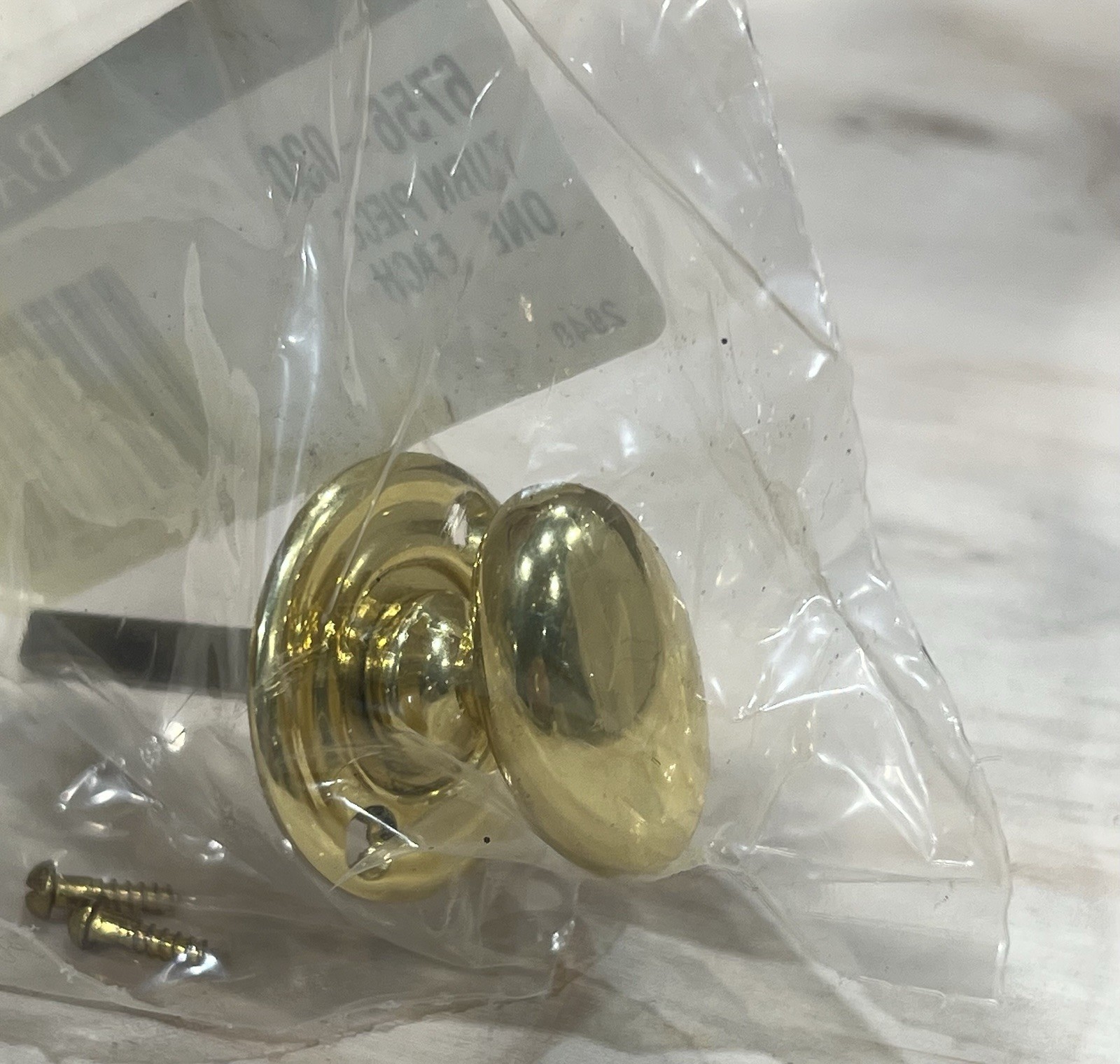 Baldwin Hardware 6756-030 MORTISE Lock Turn Piece Polished Brass Finish NOS gallery