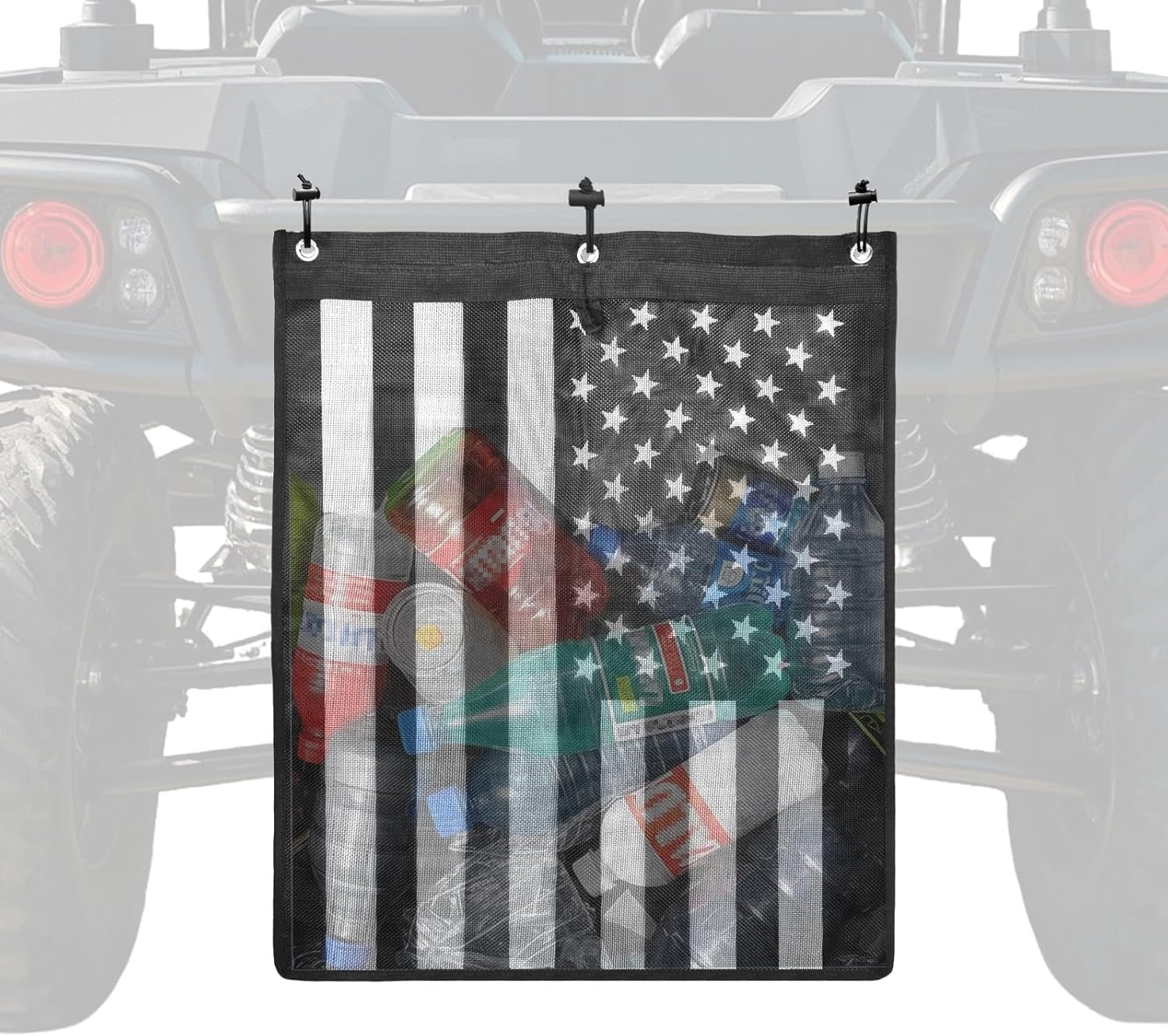 Universal Trash Sack ATV UTV Mesh Trash Bag Large Storage Bag Teslin Compatible gallery