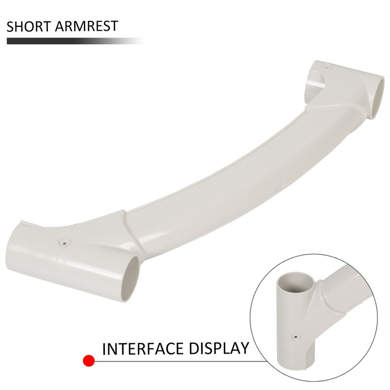 White Short Handrail Replace For Above Ground Swimming Pool Step gallery
