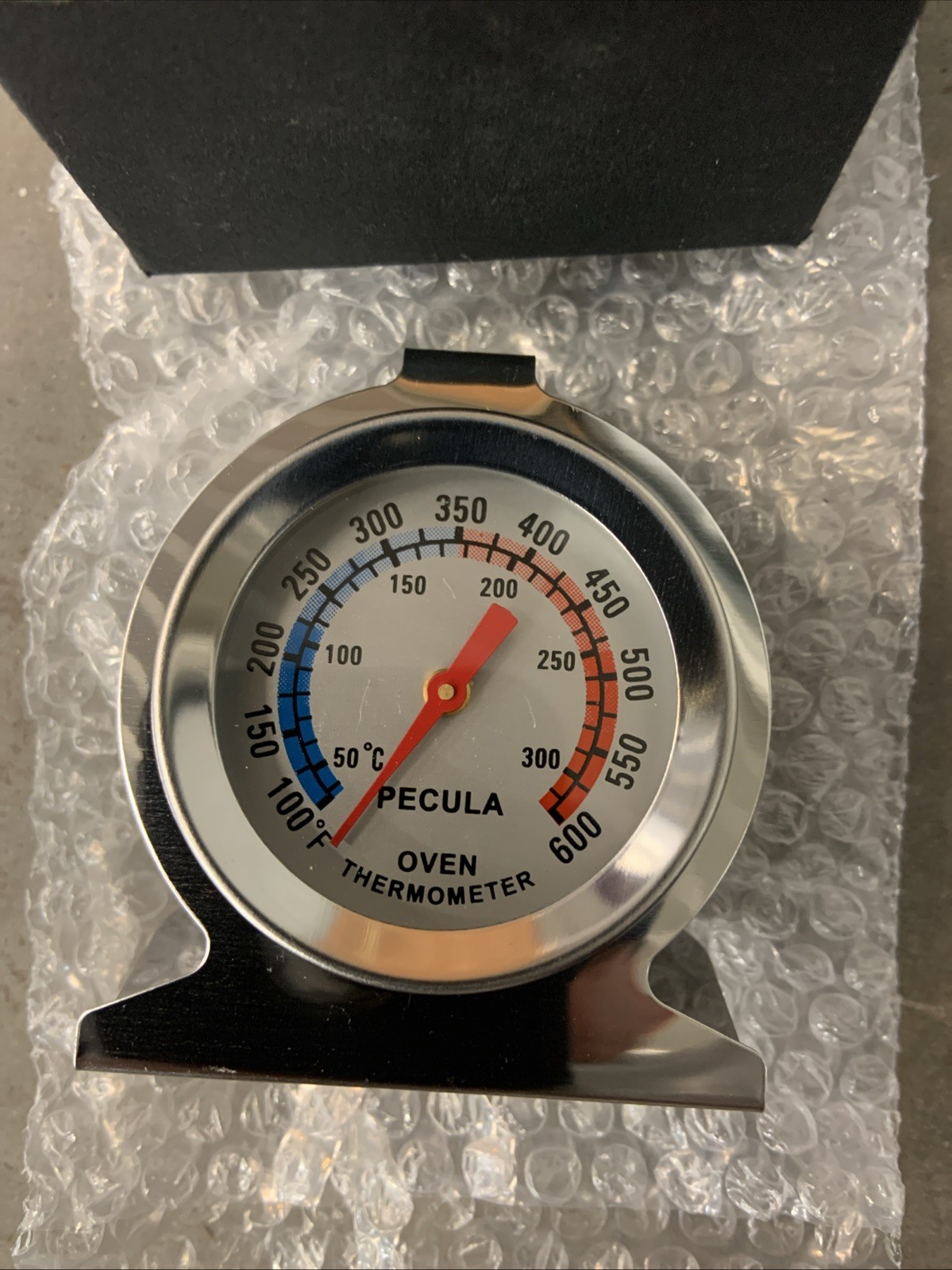 pecula stainless steel oven thermometer 100 to 600 farenheight gallery