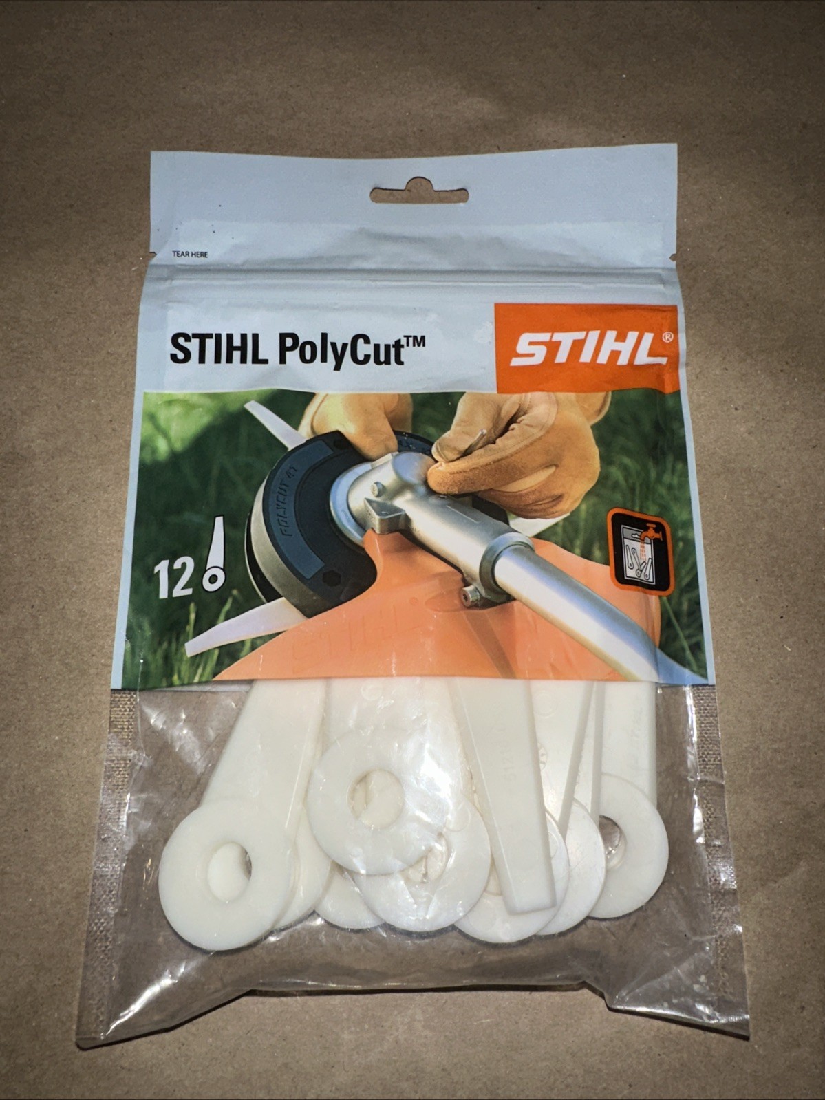Stihl 12 Pack Thermo-Plastic Polycut Trimmer Blades 4111 007 1001 OEM gallery