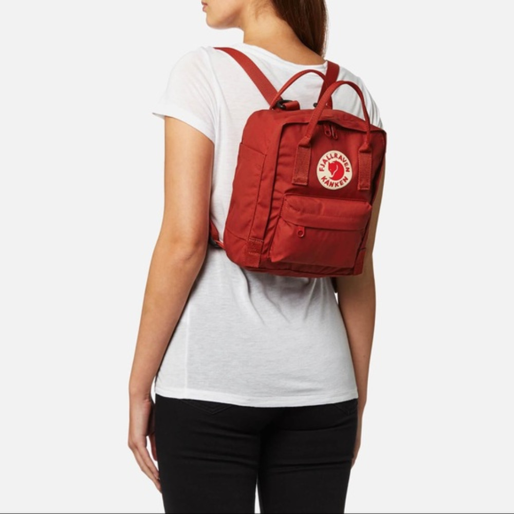 Fjallraven 23561 Kanken Mini Classic Backpack for Everyday, Deep Red