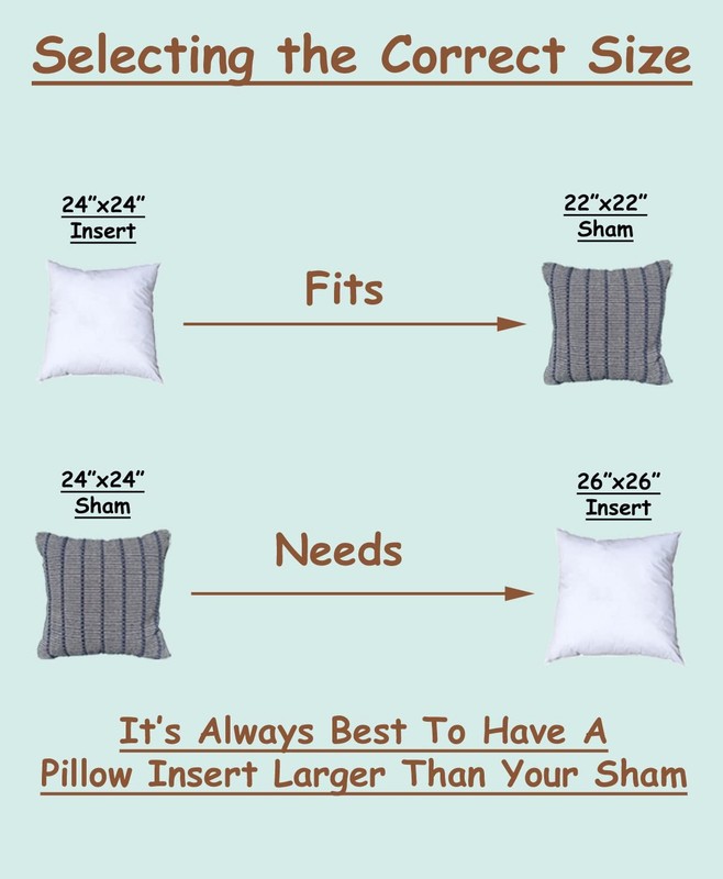Premium Polyester Throw Pillow Insert - 24x24 - Ultra Soft Square Throw Pillo... gallery