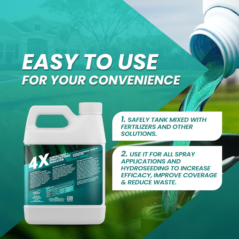 32Oz 4X Spray Pattern Indicator Dye + Surfactant, Makes 32 Gallons of Wetting Ag gallery