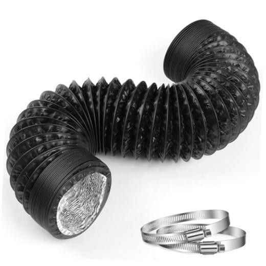 Dryer Vent Hose,4 Inch x 7.2 FT Flexible Aluminum Duct-PVC Aluminum Foil Multi gallery