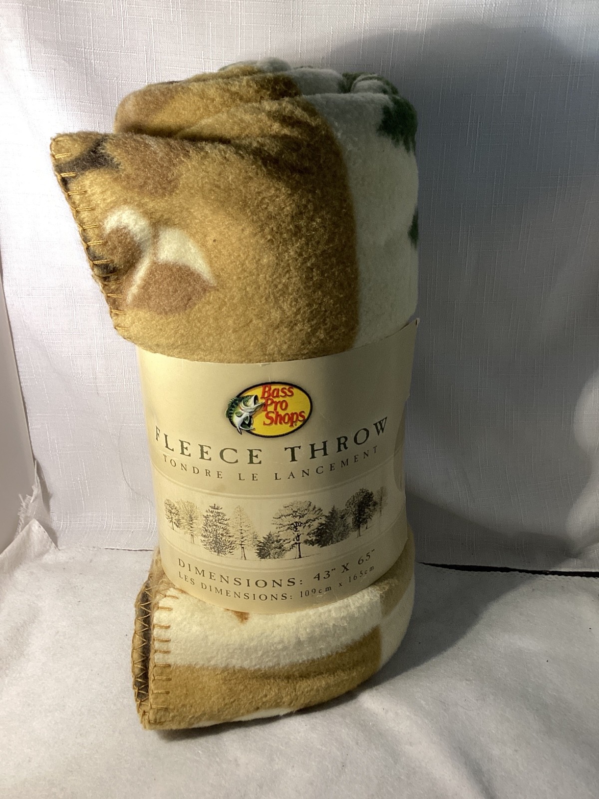 Bass Pro Shops Forest Check Fleece Throw Blanket 43 x 65 gallery