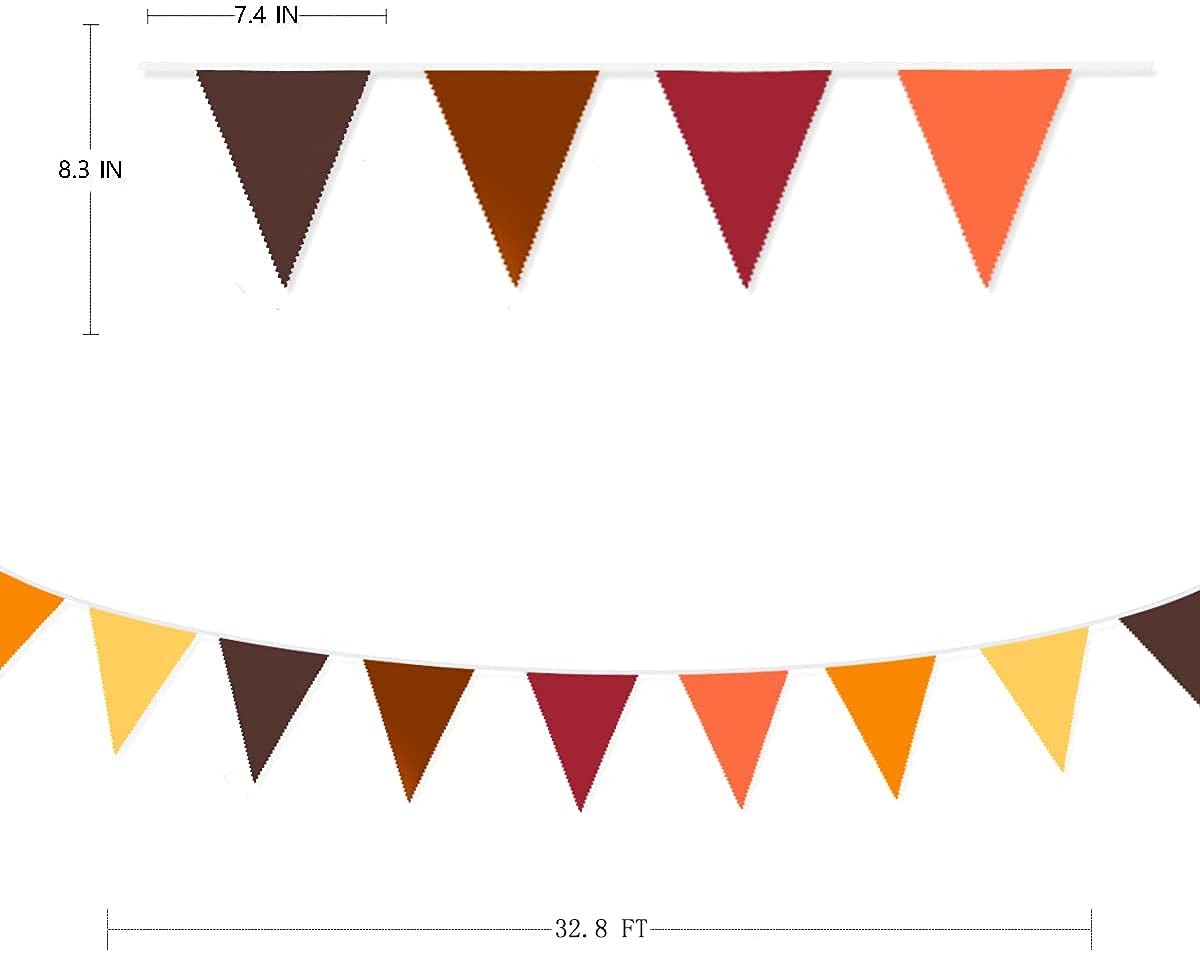 10M/32.8Ft Fall Bunting Banner Party Decoration Fabric Pennant gallery